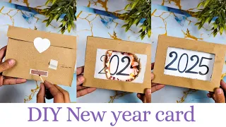 DIY New Year Card 🔥 idea | Fire Card | New Year Fire Card making at home ❤️