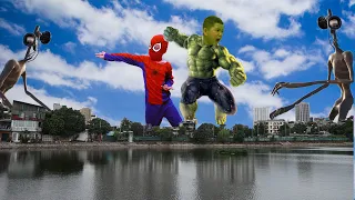 Tổng Hợp video Bi và Bo Trở Thành Siêu Nhân Người Nhện Hulk Giải Cứu Thành Phố Khỏi Quái Vật Đầu Loa