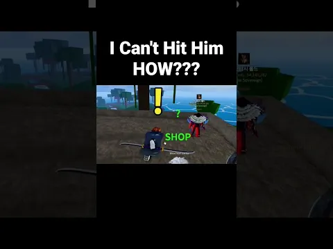 I Can't hit him How??? #bloxfruits #roblox