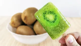 HOMEMADE ICE CREAM KIWI - easy, healthy and fun