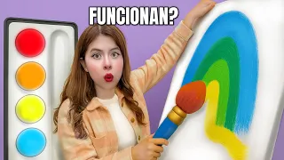 Probé MATERIALES de ARTE GIGANTES y FUNCIONAN! 😱✏️📓