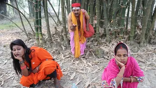 दुगो मौगी फिरे झारा देखके पण्डितजी भेल खारा