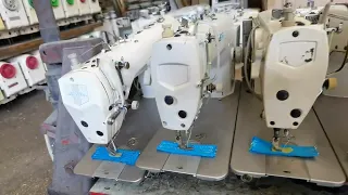 Used JUKI JACK BROTHER TYPICAL UBT Auto Trimmer Side Panel Lockstitch Sewing Machines  Reconditioned