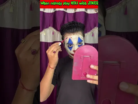 How joker celebrate Holi 🤡