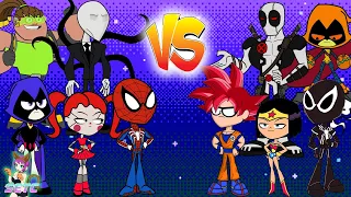 Teen Titans Go! vs. Gumball Sonic and friends! Cartoon Character Swap - SETC