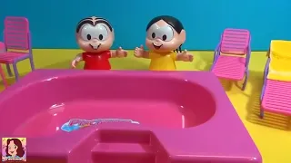 3 em 1 TURMA DA MÔNICA PISCININHA , PORQUINHA e QUEBRA CABEÇA -TEM MUUITA DIVERSÃO AQUI !