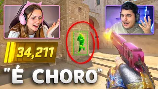 essa menina é a TOP #1 NO RANKING MUNDIAL, mas eu a DESMASCAREI AO VIVO (vergonha do CS 2 nacional)