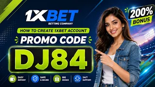 1XBET PROMO CODE / FREE BOOST 1XBET FOR REGISTRATION / PROMO CODE NEW - DJ84 / 1XBET 2026