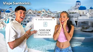 🎁REGALO a MI NOVIA las MEJORES VACACIONES de SU VIDA🎁(Santorini,Grecia)