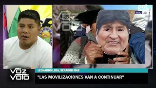 Entrevistado Leonardo Loza, senador MAS