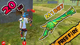 FREE FIRE បាញ់  M1887 ថ្មី​ - EMERALD POWER M1887 20 Kill