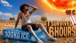 I Survived 6 Hours On 100kg Ice In Delhi Heat! 🧊🔥 (Extreme Challenge)