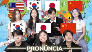 NOME DOS PAÍSES EM JAPONÊS CHINÊS COREANO E INGLÊS!
