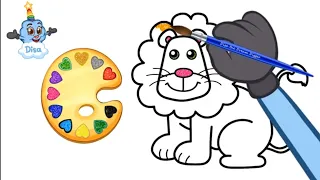 Animals ☆ Coloring Videos for Kids ☆ Learn Colors and Nursery Rhymes Songs