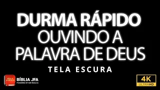 Dormindo com a voz de Deus ao som chuva | Tela escura 🧏 - Bíblia JFA Offline