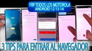 FRP SOLUCION TODOS MOTOROLA NO SE PUEDE ENTRAR AL NAVEGADOR QUITAR CUENTA GOOGLE G04 G14 G20 G30....