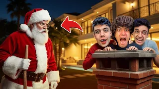 بابا نويل اقتحم فيلا عمر شاور ‼️ حمو ايهاب والقيصر سلموه😱