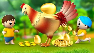 Golden Egg Chicken Hindi Moral Stories for Kids | JOJO TV Kids Popular Stories