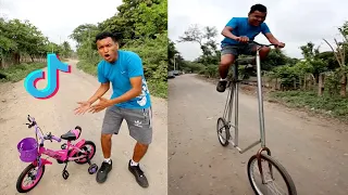 LA BICICLETA GIGANTE DE LARIN | TIKTOK DE LARIN, DARLA ELIZA, JONATAN DANIEL, HAN YAO, DESY MONICA
