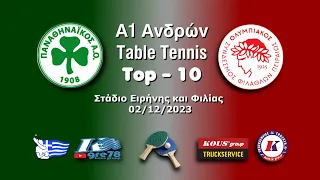 2023-24 A1 Men Top-10 Panathinaikos AO-Olympiacos SFP 02/12/2023