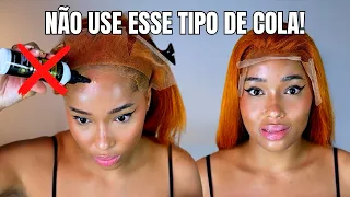 A PIOR COLA para LACE WIG! 😰 Como Evitar + Dicas de Aplicação.