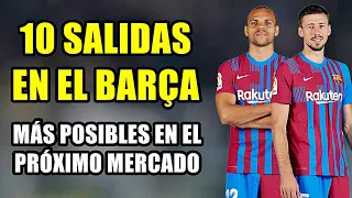 LAS 10 SALIDAS DEL BARÇA MÁS POSIBLES EN EL PRÓXIMO MERCADO: ¿QUIÉNES PUEDEN IRSE EN VERANO?
