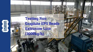Testing Run Graphite EPS Beads Production Line - USEON