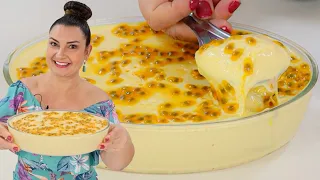 MOUSSE DE MARACUJA CREMOSÃO  SEM GELATINA COM 3 INGREDIENTES