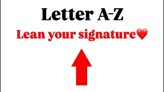 Lern your signature ✍️