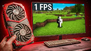 Can The CHEAPEST GPU Run Minecraft?