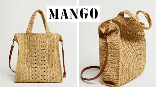 MANGO MARKA HASIR ÇANTA YAPIMI - KAĞIT İP ÖRGÜ KOLAY ÇANTA TARİFİ