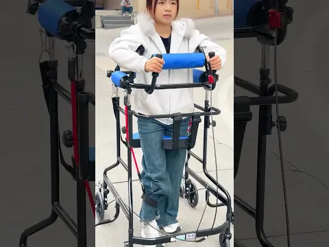 Adult Standing Rollator Walker with Seat For Gait Training physical therapy! #yshorts  #viral