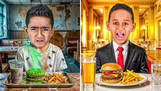 تحدي الشخص الفقير 🥹 ضد الشخص الغني 🤑 (انهيار وبكاء ادم)💔😭