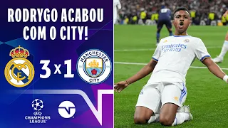 HISTÓRICO! RODRYGO MARCA DOIS GOLS NO FIM E REAL MADRID ELIMINA O CITY NA CHAMPIONS! REAL 3 X 1 CITY