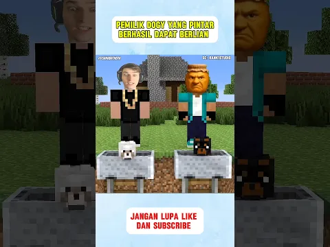 pemilik dogy yang pintar berhasil dapat berlian #minecraft #roblox #anomali #shorts