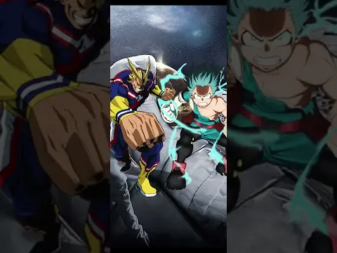 Deku vs all might