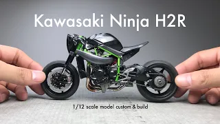 Kawasaki Ninja H2R 【タミヤ 1/12】プラモデル製作  Scale Model Custom