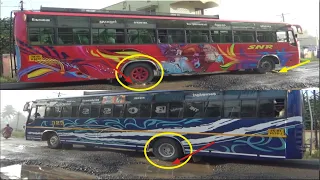 CSC vs SNR private bus driver | which driver handled the pothole smoothly | buses vs pothole