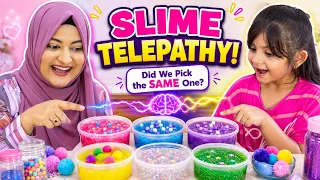 Slime Telepathy Challenge With My Daughter 😱🧪 | Funny Slime Challenge