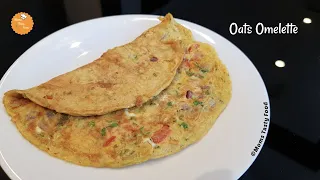 Oats Omelette - Healthy Oats Omelette Recipe - Oats Breakfast Recipes Indian - Moms Tasty Food