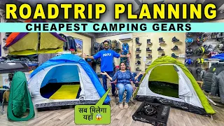 NEW ROADTRIP KI PLANNING 😍 JIMNY PAR | CHEAPEST CAMPING GEARS | PRAGO Outdoor Delhi