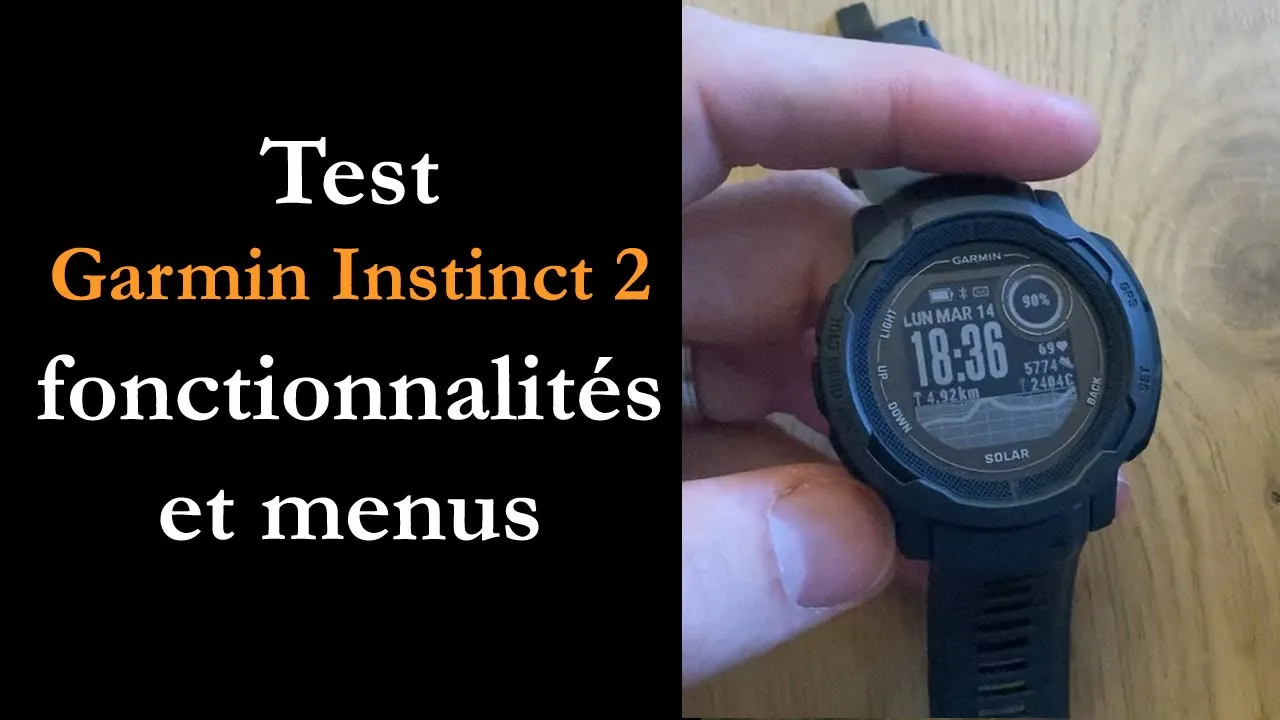 Vido-Test de Garmin Instinct 2 par Montre cardio GPS