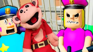 El Mono Juega: BARRY ES MUJER EN ROBLOX  - ESCAPE DE LA PRISIÓN GAMEPLAY - MONO SÍLABO