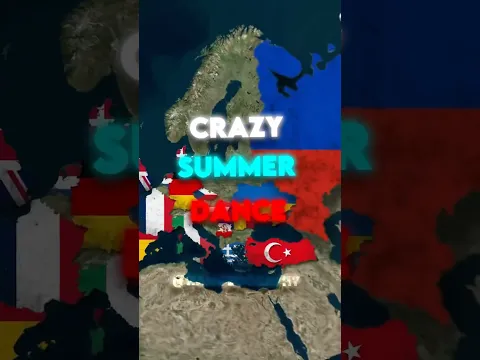 CRAZY SUMMER DANCE 🇪🇺🌍 #shorts  #edit #history #geography #fyp #world