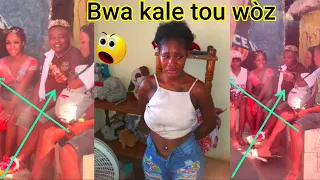 Bwa kale sa twò rèd, yo pran fanm nan bò kote izo a, Lap kriye. Manno bloke moun Vilaj
