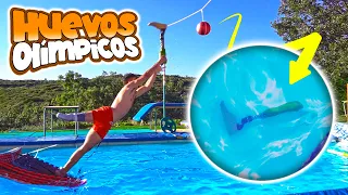 HUEVOS OLÍMPICOS 20 | EL CORREDOR DE LA MU€RT€ (Parkour Acuático)