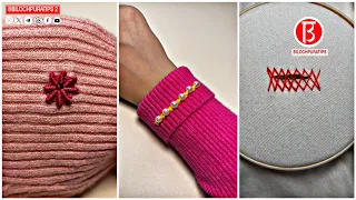 Can you do this kind of stitch? And 10 Sewing Stich Mending Knitting Hole Repair Episode 19