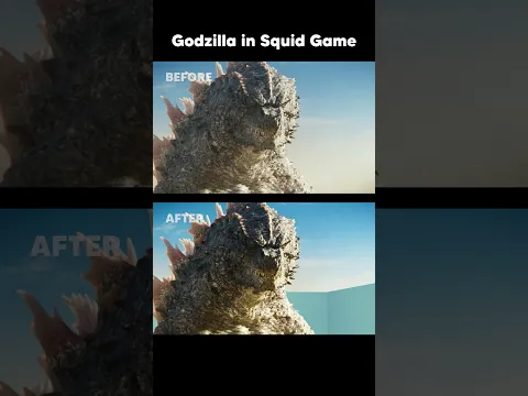 Godzilla in Squid Game (Before & After)