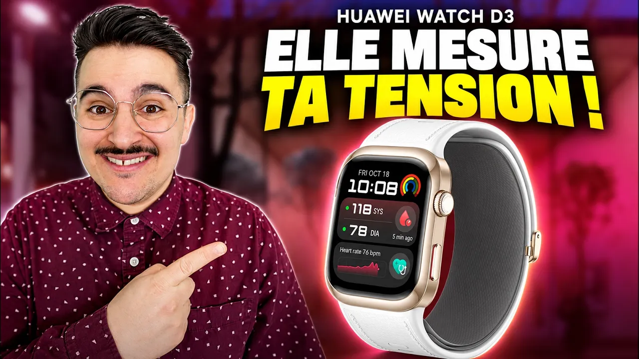 Vid�o-Test de Huawei Watch D3 par Pannacotech