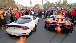The ULTIMATE 2-Step Battle! Alex Choi's TT Huracan Vs. Huge Turbo Rx7